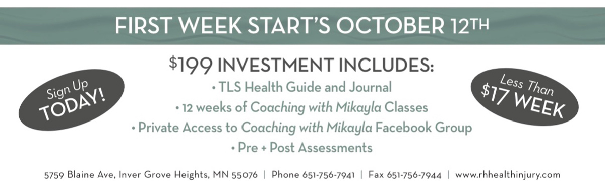 12 Weeks TLS Coaching With Mikayla in Inver Grove Heights MN